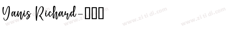 Yanis Richard字体转换